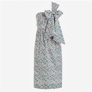J. Crew Liberty One Shoulder Floral Dress Size 2 NWT